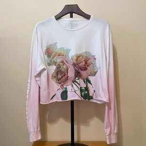 Taylor Swift Lover cropped long sleeved tee